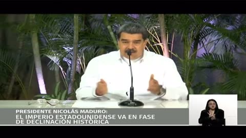 Maduro says America is in decline and we must follow the way of the New World order with Xi.