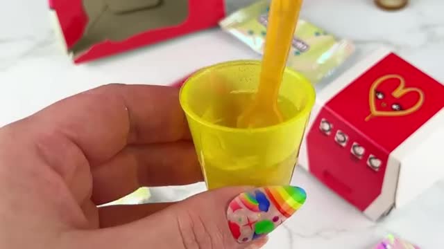 Happy Meal Food DIY Slime Mystery BOX Satisfying Video ASMR! #fidgets #asmr 🍟🍔