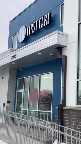 Violent pro-abortion activists just vandalized New Life's First Care Center in Minneapolis.