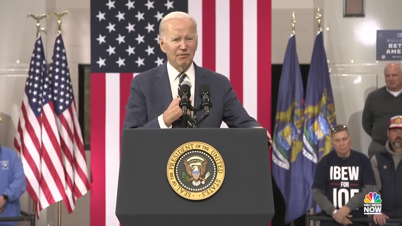 Biden Says U.S. Will Not Be 'Held Hostage' In Chip Supply During Michigan Speech