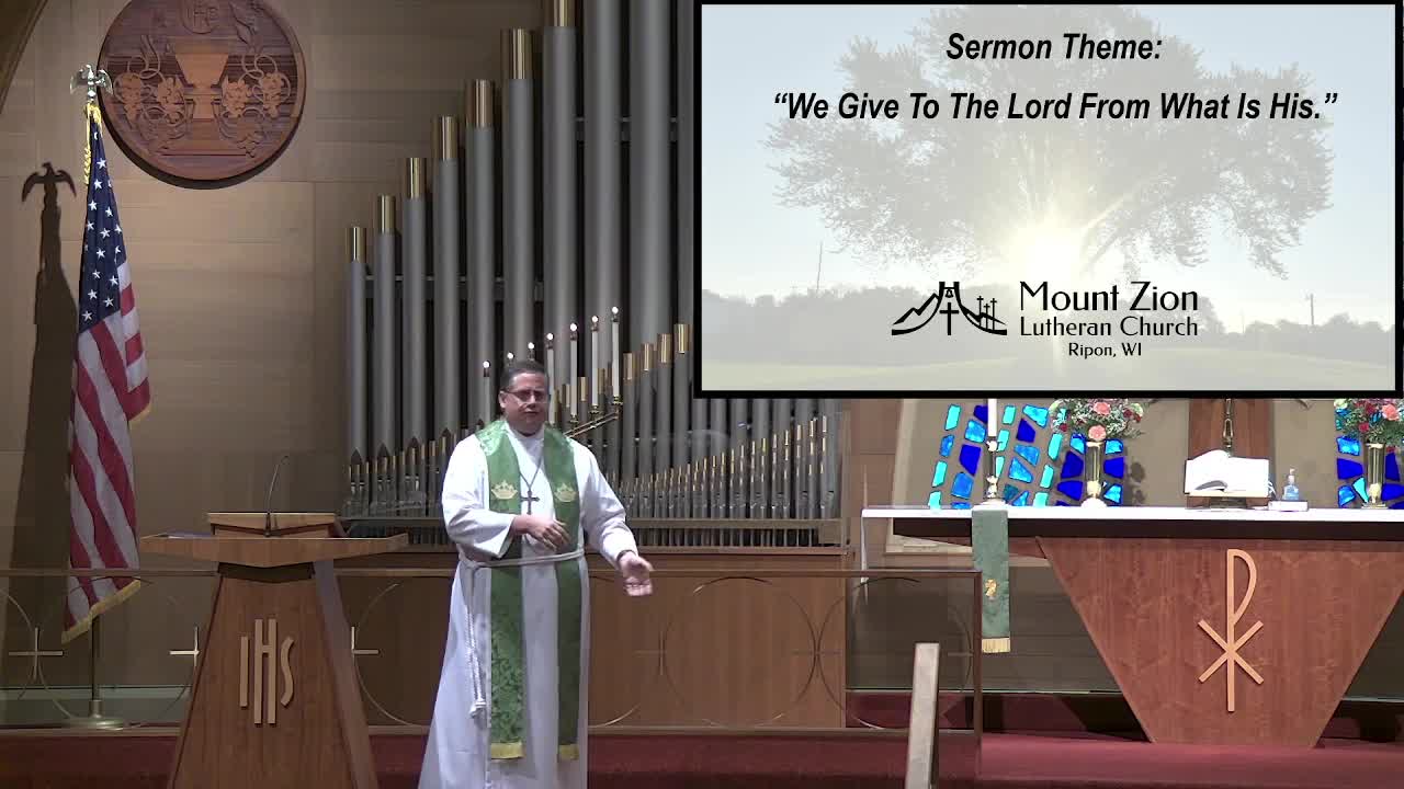 Mt. Zion Lutheran Church (WELS), Ripon, WI 10-2-22
