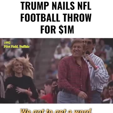 Trump throws football for $1M for charity