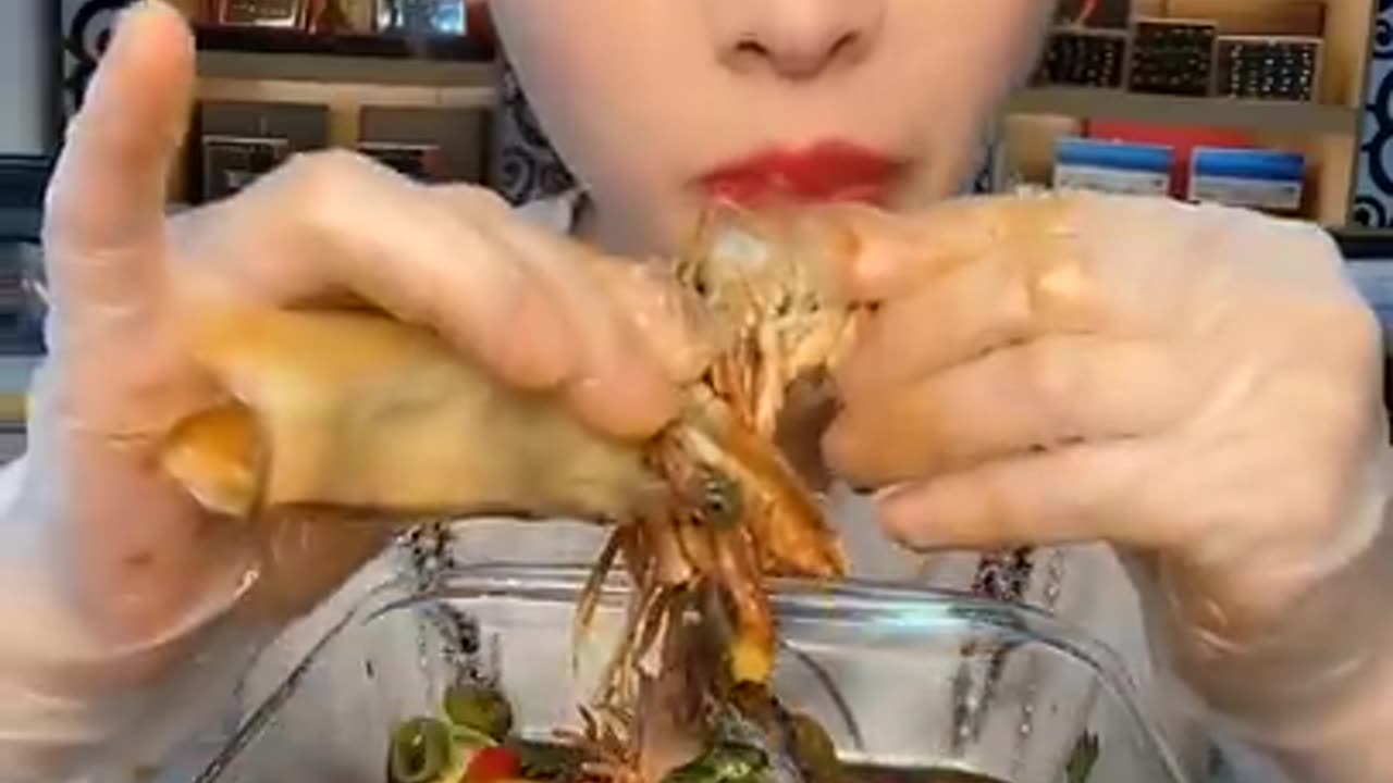 A variety of soy sauce shrimp mukbang ASMR REAL SOUNDS EATING SHOW MUKBANG