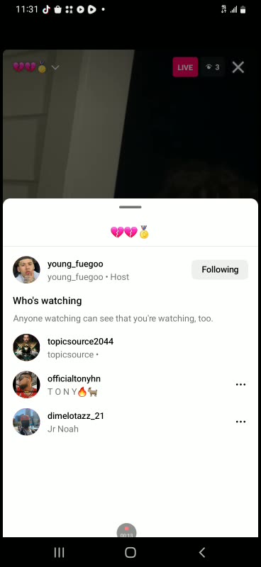 Young fuegooo instagram live 10/20/23