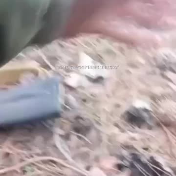 ‼️ A Russian “loaf” hits a mine dropped from a Ukrainian “Baba Yaga” type drone