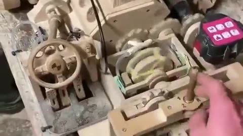 Wooden engine totally