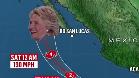 HURRICANE 🤨’HILARY’ AKA HILLARY KILLARY CLINTON