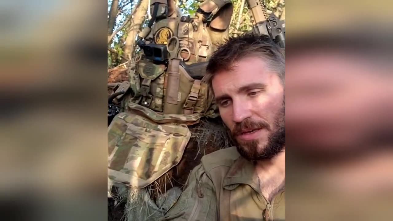 Ukrainian soldier talking about land.