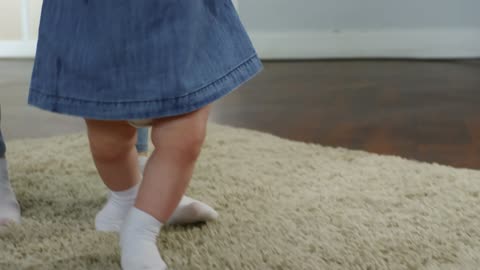 Baby Girl's first steps