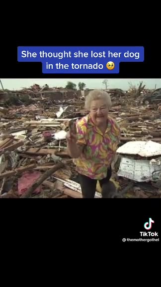 God answered her prayers in the storm