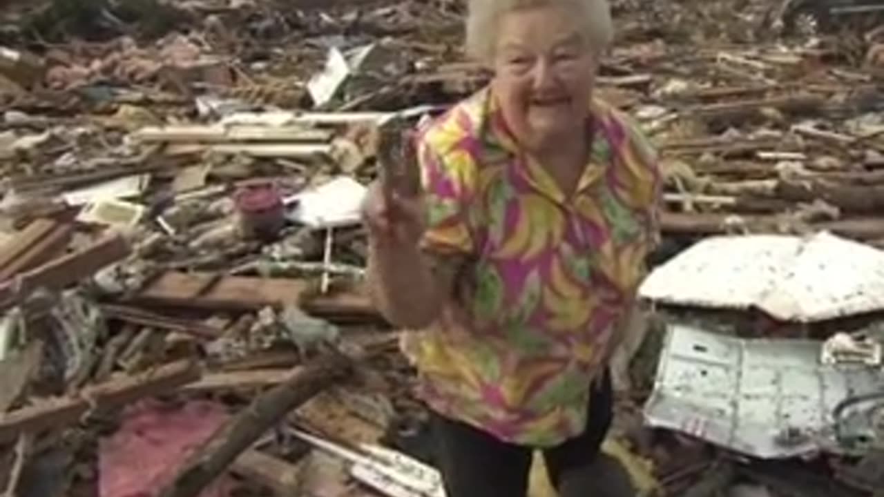God answered her prayers in the storm