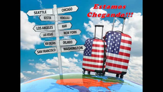 Estamos chegando a América.