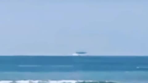 UFO Over The Ocean Off The California Coast