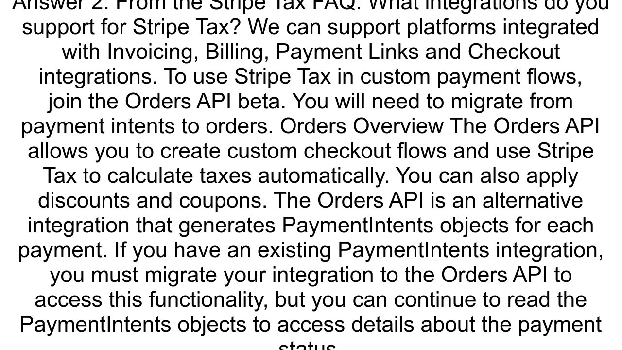 Apply a Tax rate to a Stripe Payment Intent