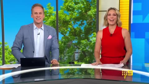 Weather presenter screams through live TV report | Today Show Australia