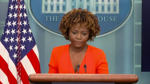 White House press secretary Karine Jean-Pierre holds a news conference.