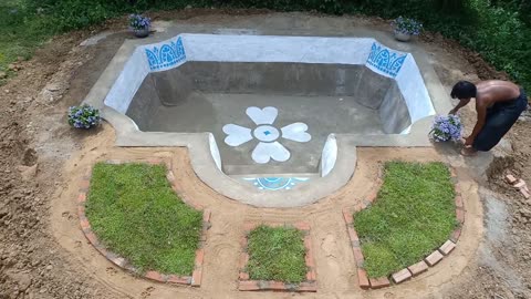 build beautiful swimming pool underground Mystery (part 1)