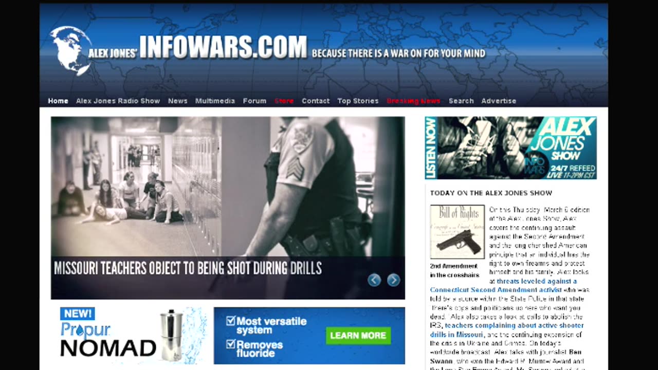 The Alex Jones Show March 7th 2014 with Dr Group & Ben Swann