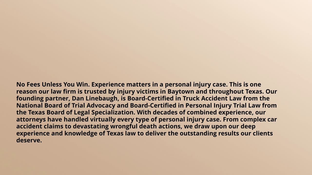 Baytown personal injury lawyer