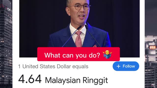 Ringgit keeps on losing value against the Dollar! What can you do?