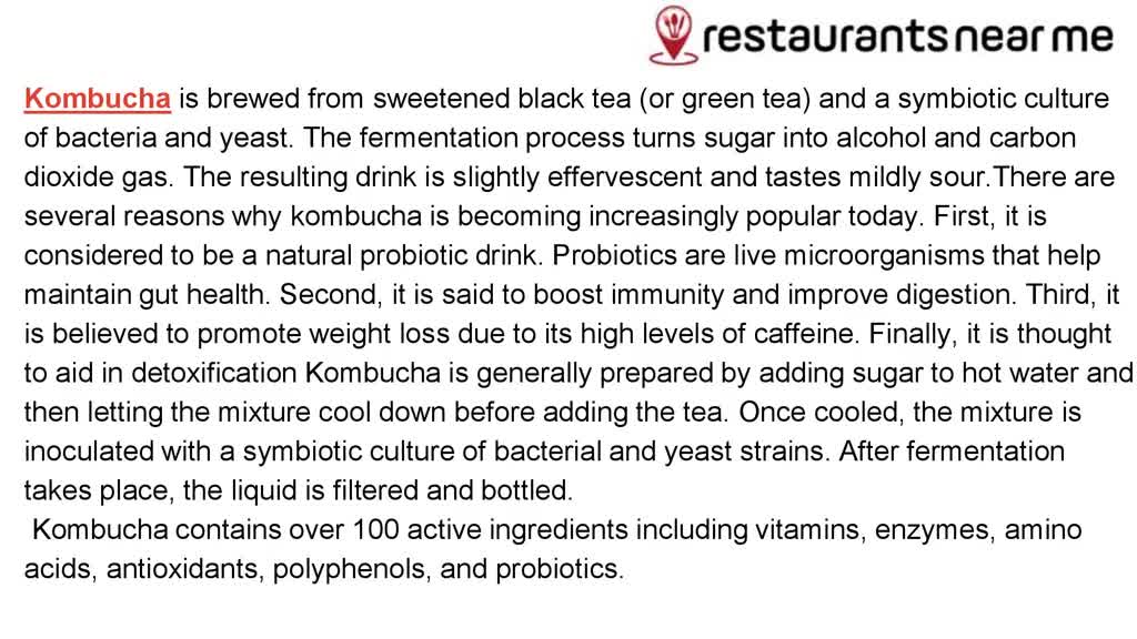 Impressive facts about Kombucha