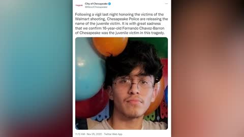 Police have identified youngest victim in VA Walmart shooting
