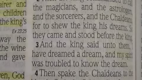 Daniel 2. Nebuchadnezzar's dream revealed by Daniel.