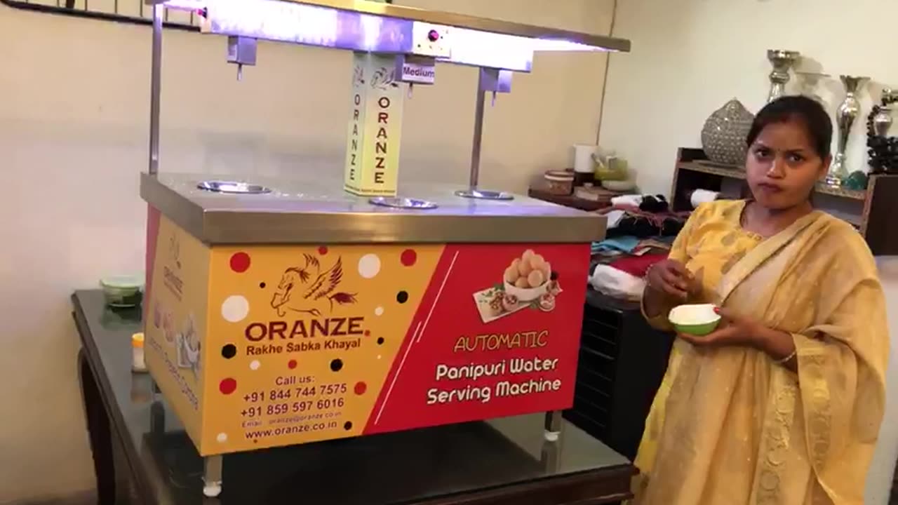 Golgappa panipuri automatic machine in India