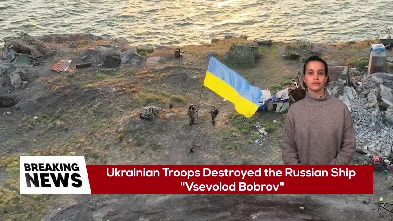 Ukrainian Troops Destroyed the Russian Ship "Vsevolod Bobrov " UKRAİNE RUSSİA WAR NEWS