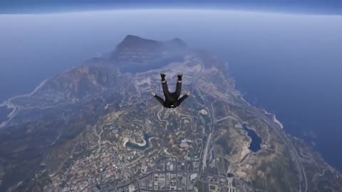 GTA 5 - Jump from a height of 10,000 meters