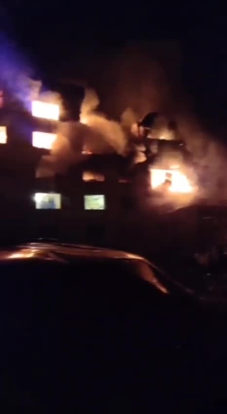 The moment of the strike on the Kharkiv National University of the Ukrainian Air Force