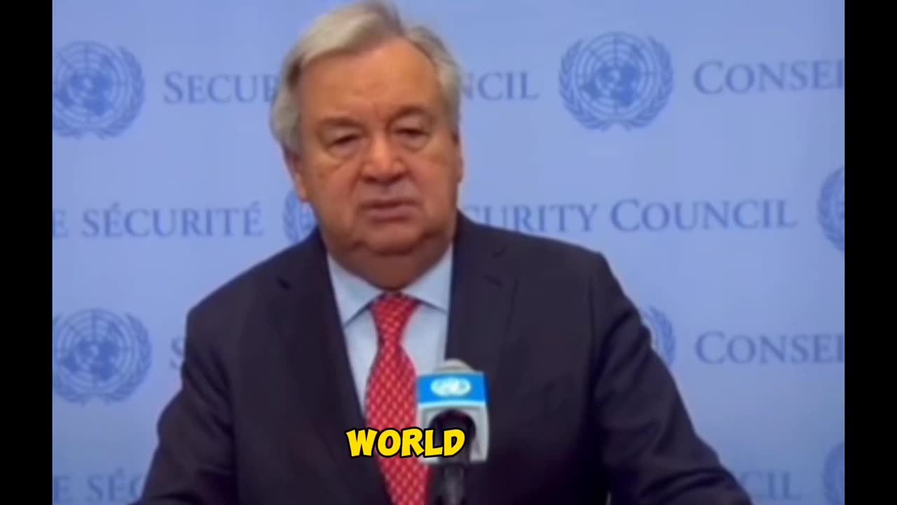 UN Secretary General Chestizes Israel.