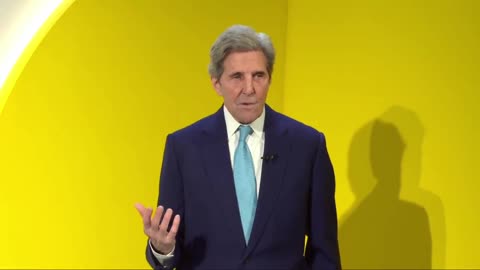 John Kerry praises "select group of human beings" at WEF coming together to "save the planet."