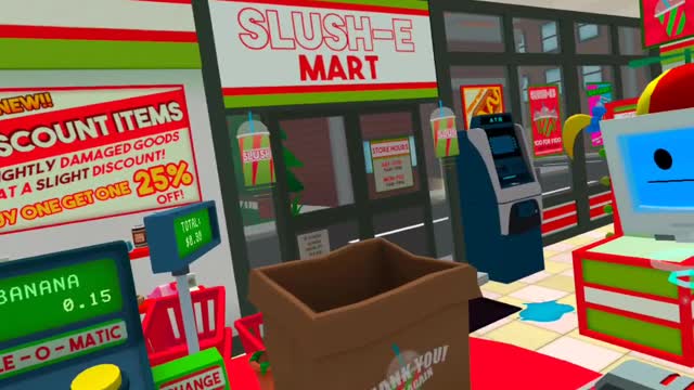 reviewing job simulator on my oculus quest 2