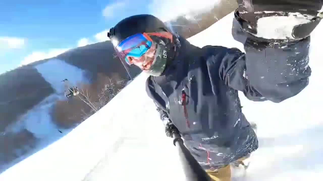 A Snowboarder Fell Hard Attempting a Big Toe Side Carve