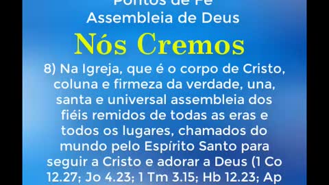 Pontos de Fé e Doutrina (Assembleia de Deus x CCB)