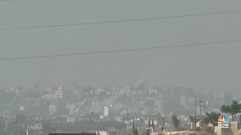 huge explosion lunched in Gaza strip