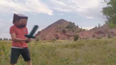 Minecraft in Real life (POV Live action)