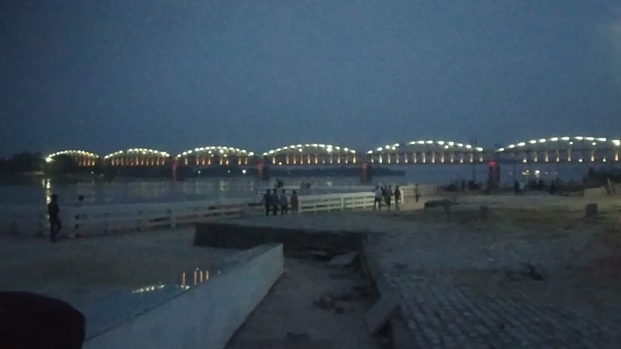 Railway bridge namo ghat Banaras