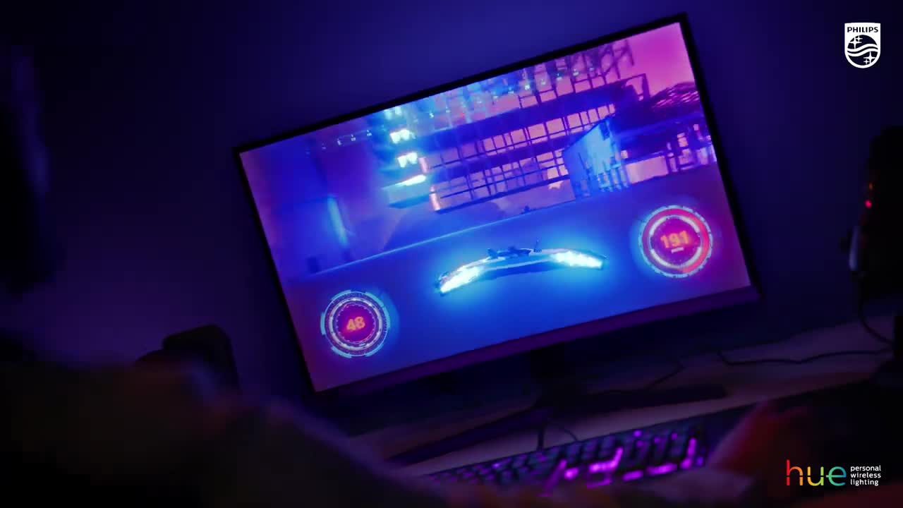 Philips Hue Play Gradient Lightstrip für einen Monitor