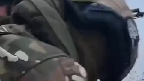 Ukrainian soldier blown up on a mine in Kherson