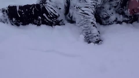 Skier Crashed Hard In Snow
