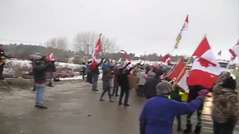 Freedom Convoy 2022: Hundreds Out To Support Canadian Truckers