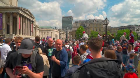 Crowds of people on the first day of the celebration