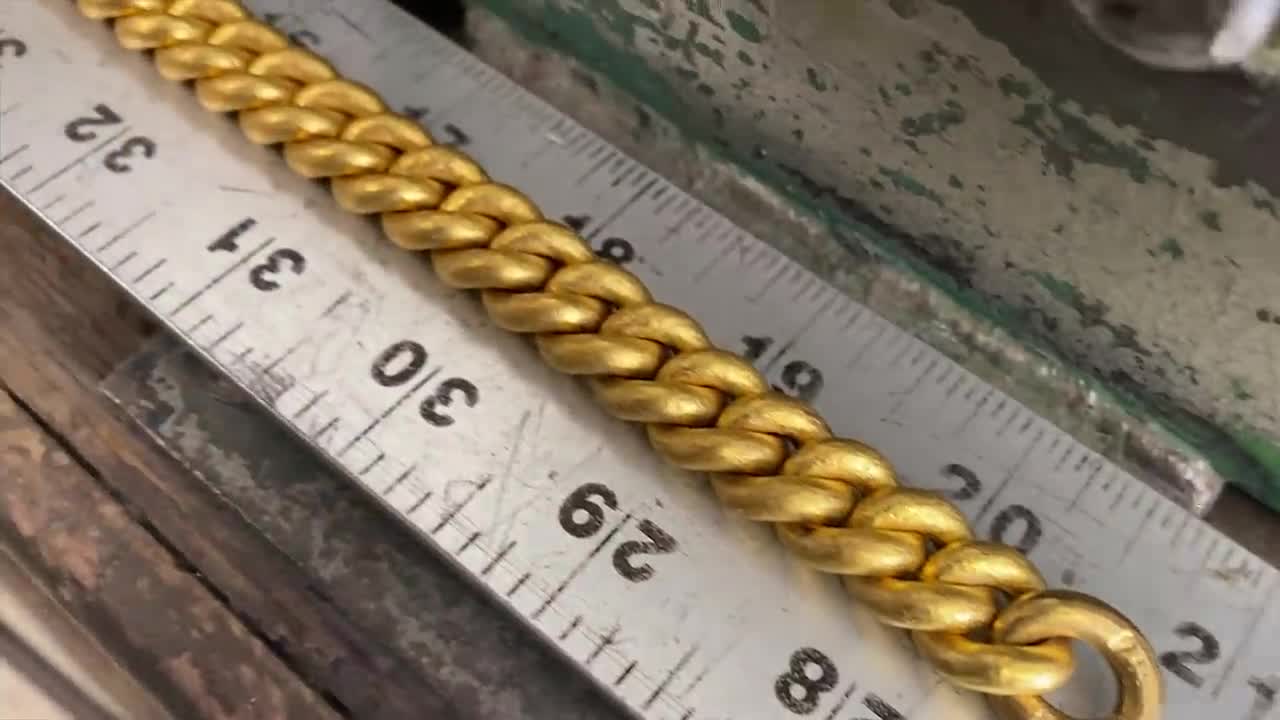 Making a Pure Gold Cuban Link Chain (Handmade 24 Karat)7