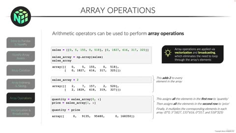 Array Operations video 12