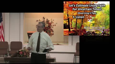 Cultivating Living Faith For Uncertain Times (Message Only)