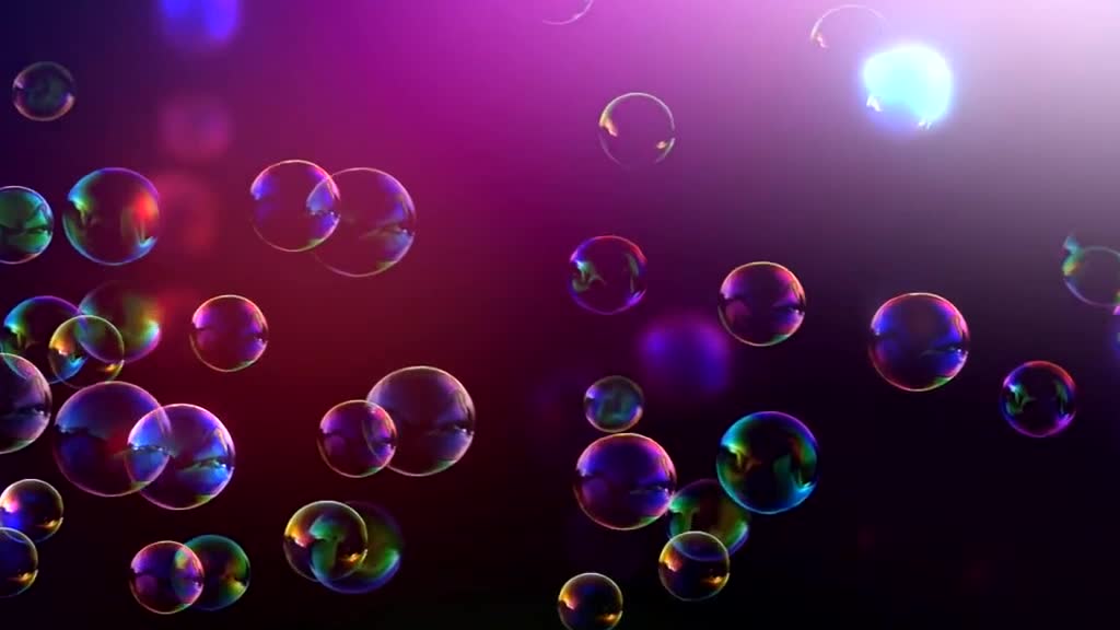 purple beautiful bubble background video