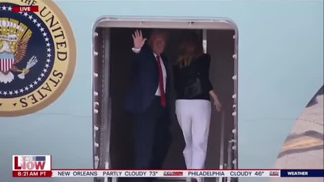 Trump Melania Leaves Florida for “New Year ”