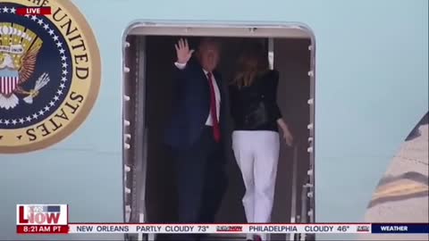 Trump Melania Leaves Florida for “New Year ”